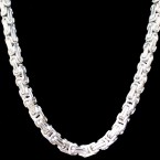 Ocelový náhrdelník + náramek Vazba / Kings chain 8 mm