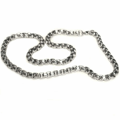 Ocelový náhrdelník - Rings / Shiny / 7mm