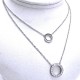 Ocelový náhrdelník EXEED - Řetízek s kroužky / Kamínky (9501)