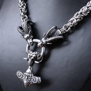 Ocelový náhrdelník - Řetěz Goat / Thor (025) 