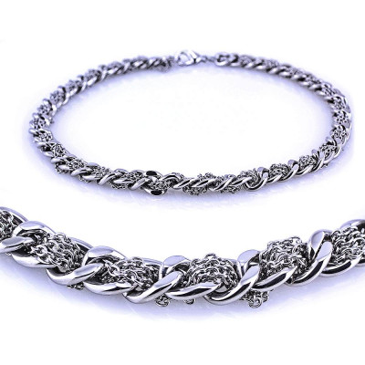Ocelový Náhrdelník - Elegant Panzer / Chains / Prim (7133)