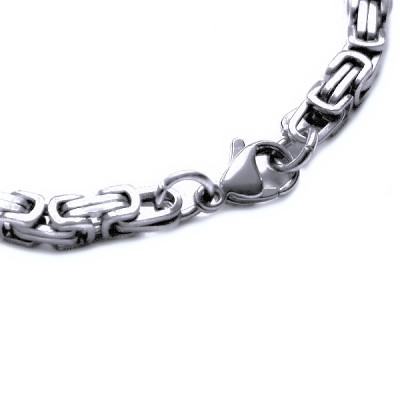 Ocelový náramek - Vazba / hranol / King´s Chain 6 mm