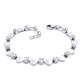 Ocelový náramek - Srdce s kamínky / Hearts / Stones 234793