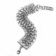 Ocelový náramek - kroužková zbroj / chainmail (2635)