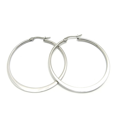 Ocelové náušnice Exeed - Kruhy / Circles 4 cm (6026)