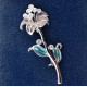 Brož - Flower Swarovski comp. (09/217001)