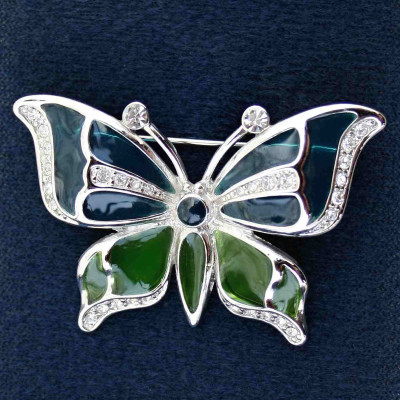 Brož - Butterfly Swarovski comp. (09/273401)