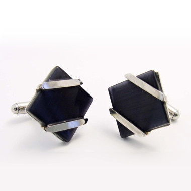 Manžetové Knoflíky EXEED - Square/Onyx (3291Č)