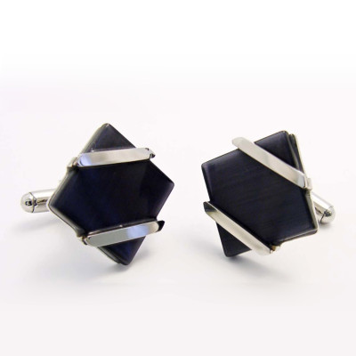 Manžetové Knoflíky EXEED - Square/Onyx (3291Č)