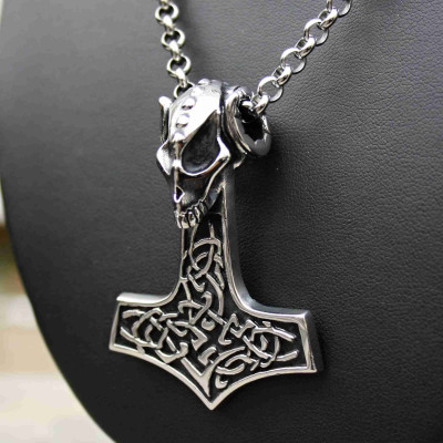 Ocelový přívěsek - Thorovo Kladivo / Thor´s hammer III.