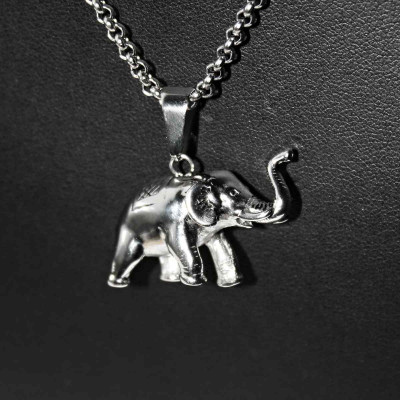 Ocelový přívěsek - Slon / Elephant (V016)