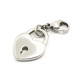 Ocelový přívěsek žužu - Srdce na Zámek / Zuzu / Locked Heart (3596) 