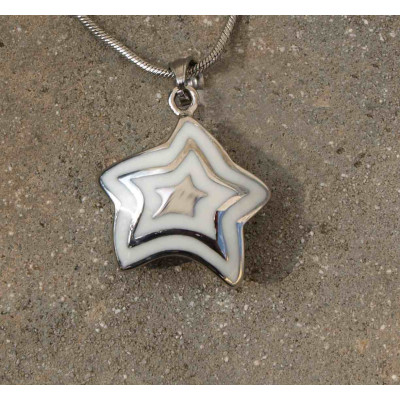 Ocelový přívěsek zn.EXEED - White Star