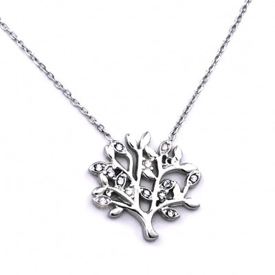Ocelový náhrdelník - Strom Života s Kameny (43168)