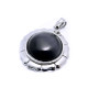 Ocelový přívěsek EXEED - Circle Black (3510Č)