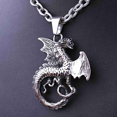 Ocelový přívěsek - Drak / Dragon (40390)