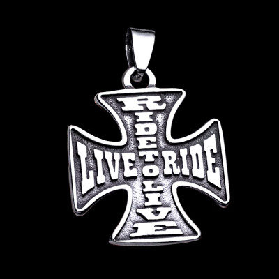 Ocelový přívěsek - Železný Kříž / Live To Ride (2026)