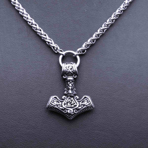 Ocelový Náhrdelník - Thorovo Kladivo / Mjolnir / Malé (025)