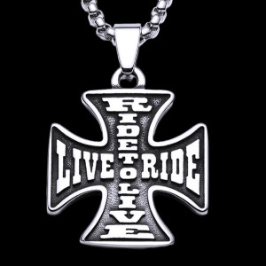 Ocelový přívěsek - Železný Kříž / Live To Ride (2026)