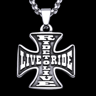 Ocelový přívěsek - Železný Kříž / Live To Ride (2026)