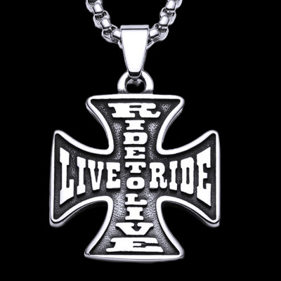 Ocelový přívěsek - Železný Kříž / Live To Ride (2026)