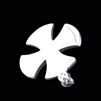 Ocelový přívěsek - Kříž / Triquetra ornament 