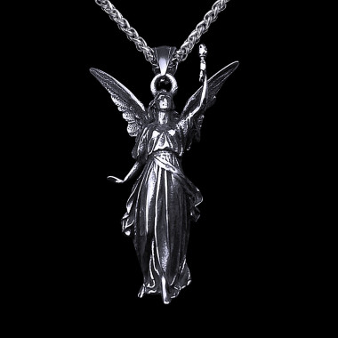 Ocelový přívěsek - Anděl / Lucifer  s řetízkem