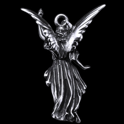 Ocelový přívěsek - Anděl / Lucifer  s řetízkem