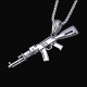 Ocelový přívěsek - Samopal AK47 (026)
