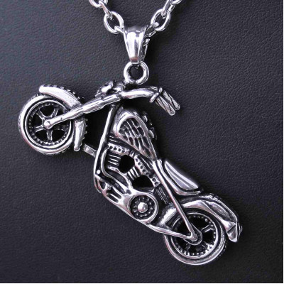 Ocelový přívěsek - Motorka / Motorcycle 07