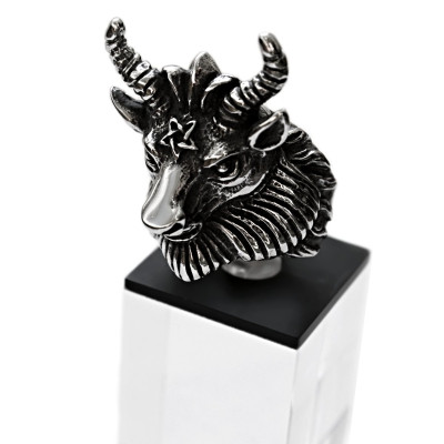 Ocelový prsten - Baphomet 