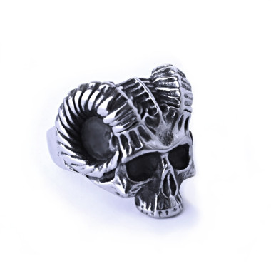 Ocelový prsten - Lebka Ďábla / Devil Skull (019)