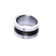 Ocelový prsten - Rubber / Wr  (021)