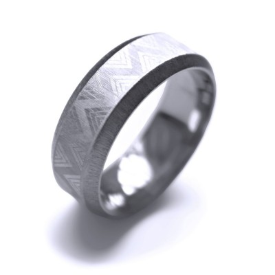 Ocelový prsten - MG Ornament 002