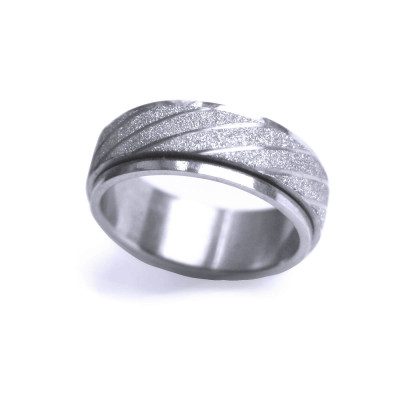 Ocelový prsten - Spinning SB.Ornament 004