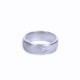 Ocelový prsten - X line / Mat / Lesk (021)