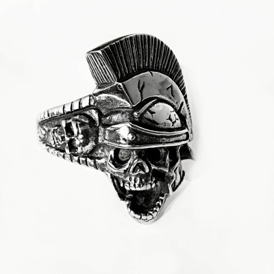 Ocelový Prsten - Lebka Pretoriana / Dead Preatorian Guard