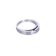 Ocelový prsten - Lesk / Mat / Kamínek (021)