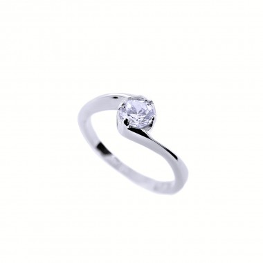 Ocelový prsten Exeed - Lesk / Kamínek (232683)
