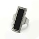 Ocelový prsten EXEED - Černá Řecká Pečeť / Greek Black / (3802)