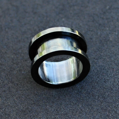 Tunel 18 mm STEEL-Black