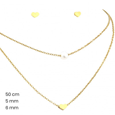 Řetízek+přívěsek+náušnice 23914500