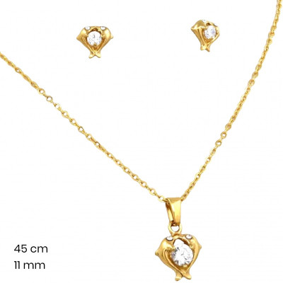 Řetízek+přívěsek+náušnice 24315301