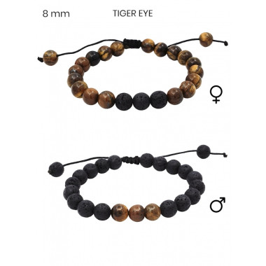 Náramek pro něj a pro ni - tiger eye 24449302