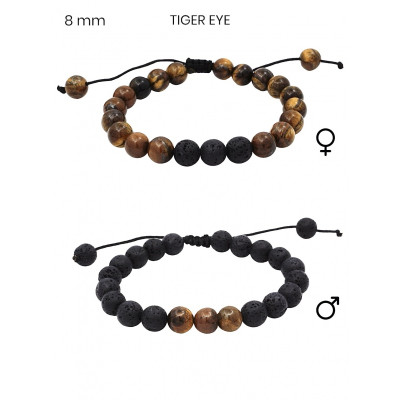 Náramek pro něj a pro ni - tiger eye 24449302