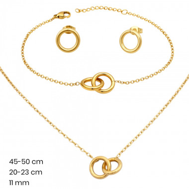 Řetízek+přívěsek+náušnice+náramek EXEED 24361302