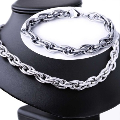 Ocelový Náhrdelník + náramek EXEED - Řetěz /Chain (1373D)
