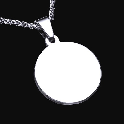 Ocelový Přívěsek + Řetízek - Valknut Amulet / Futhark runy  (026)