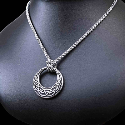 Ocelový náhrdelník - Kruh / Ornament / Celtic