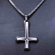 OCELOVÝ PŘÍVĚSEK S ŘETÍZKEM- OBRÁCENÝ KŘÍŽ / UPSIDE DOWN CROSS 14